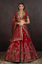 Classic Red Lehenga Set | MURAQQA