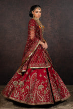 Classic Red Lehenga Set | MURAQQA