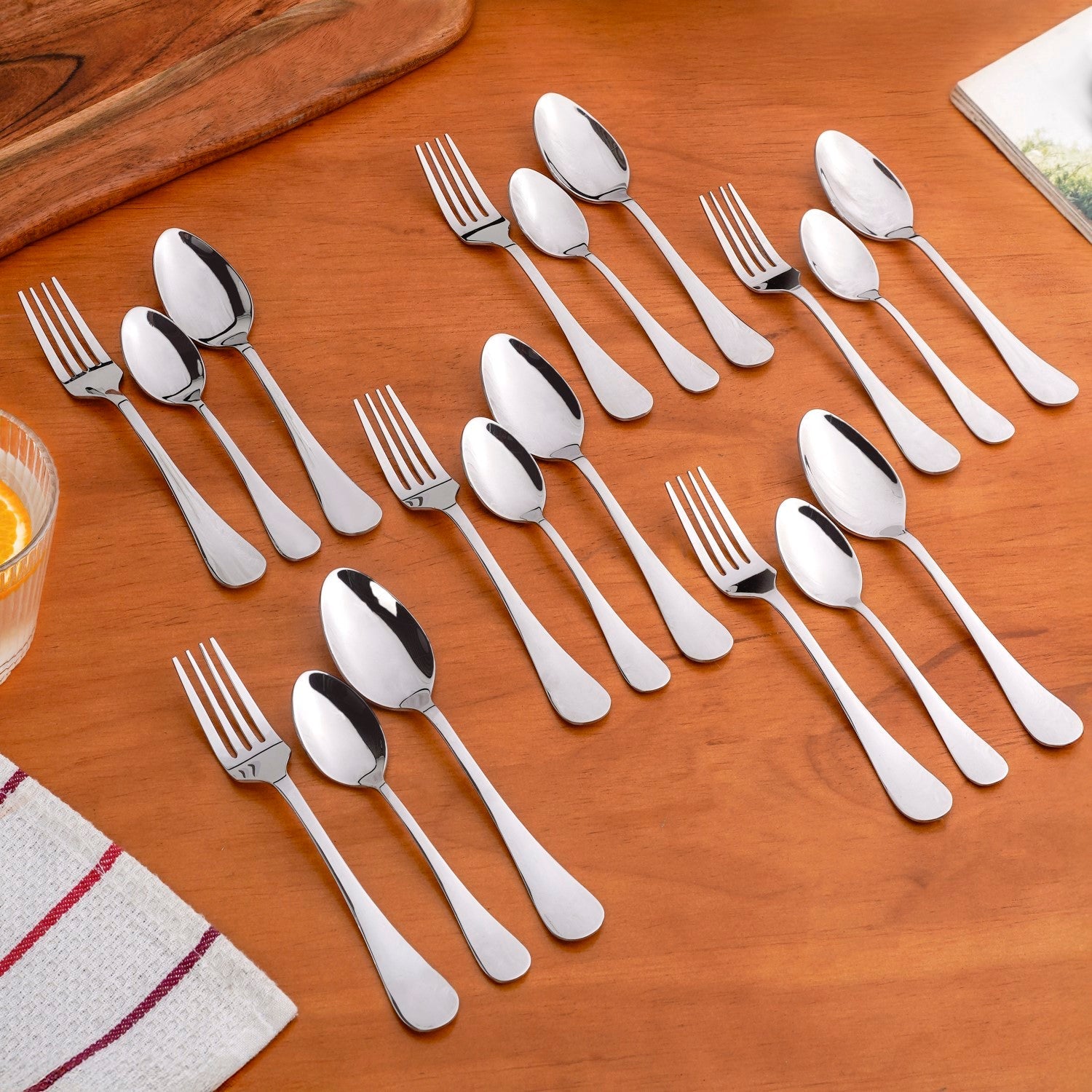 Classic Stainless Steel Cutlery Set Of 18