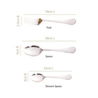 Classic Stainless Steel Cutlery Set Of 18