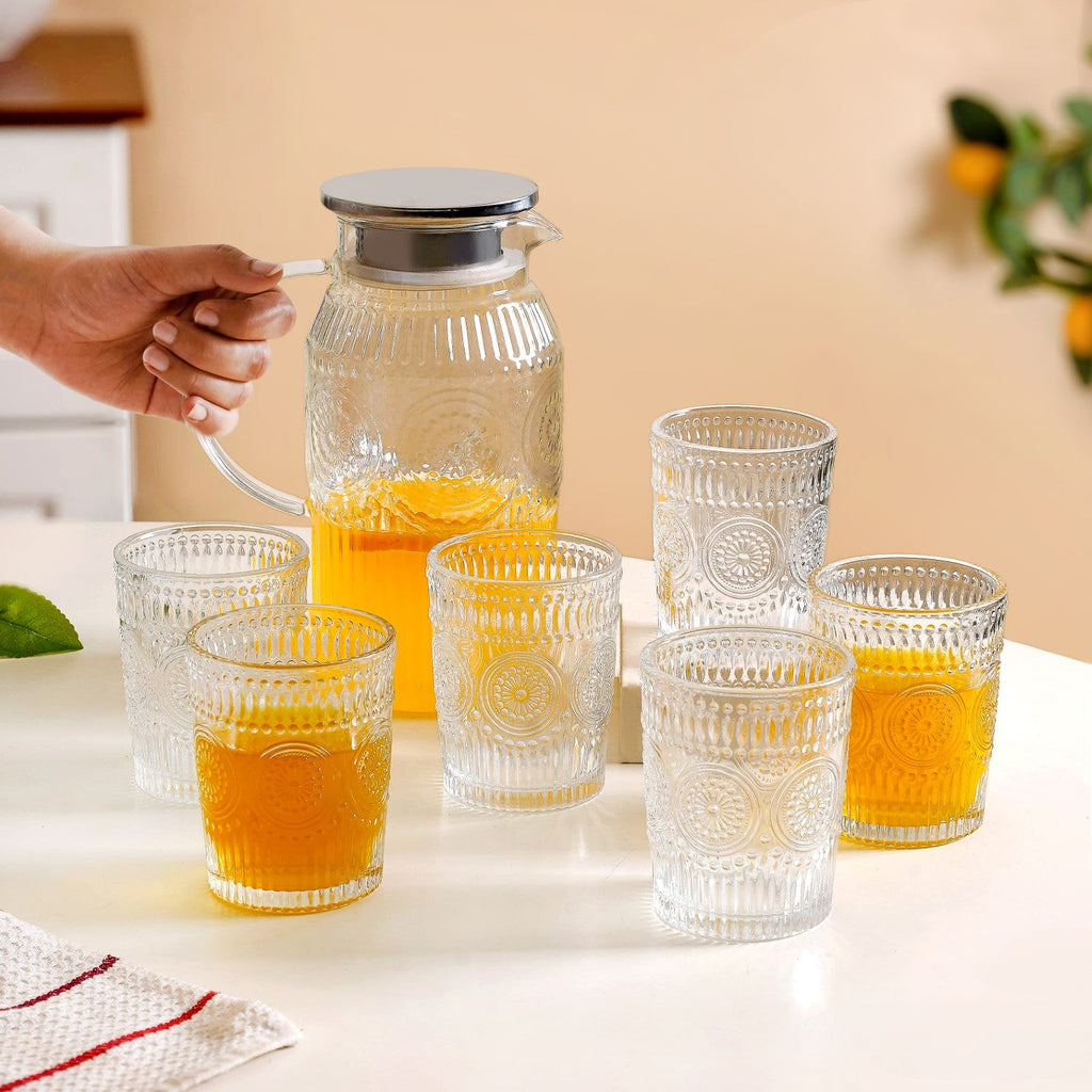 Classic Vintage Drinkware Set Of 7