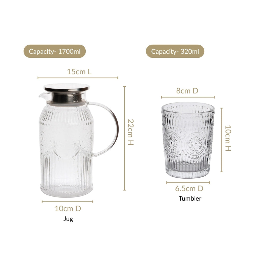 Classic Vintage Drinkware Set Of 7