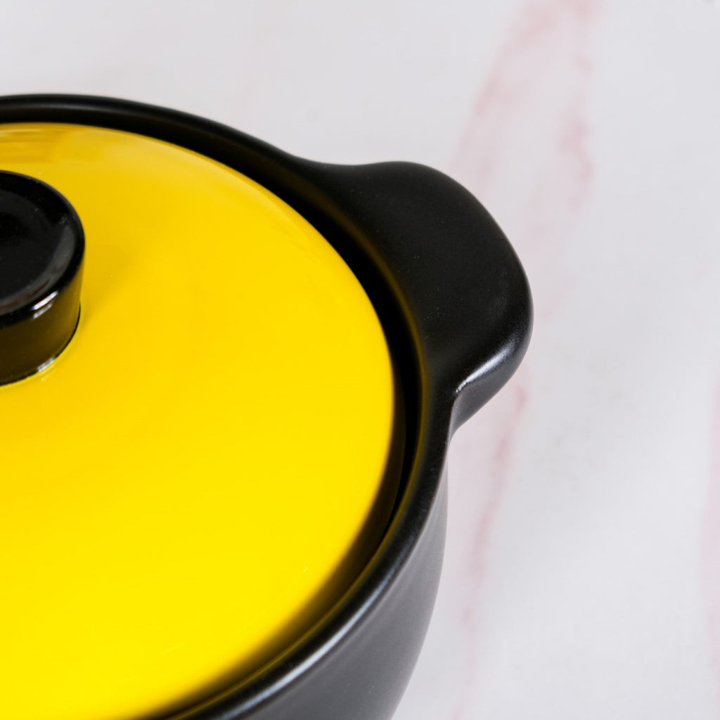 Limonelle Ceramic Cooking Casserole With Lid Flame Safe 2300ml