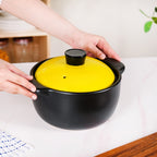 Limonelle Ceramic Cooking Casserole With Lid Flame Safe 2300ml
