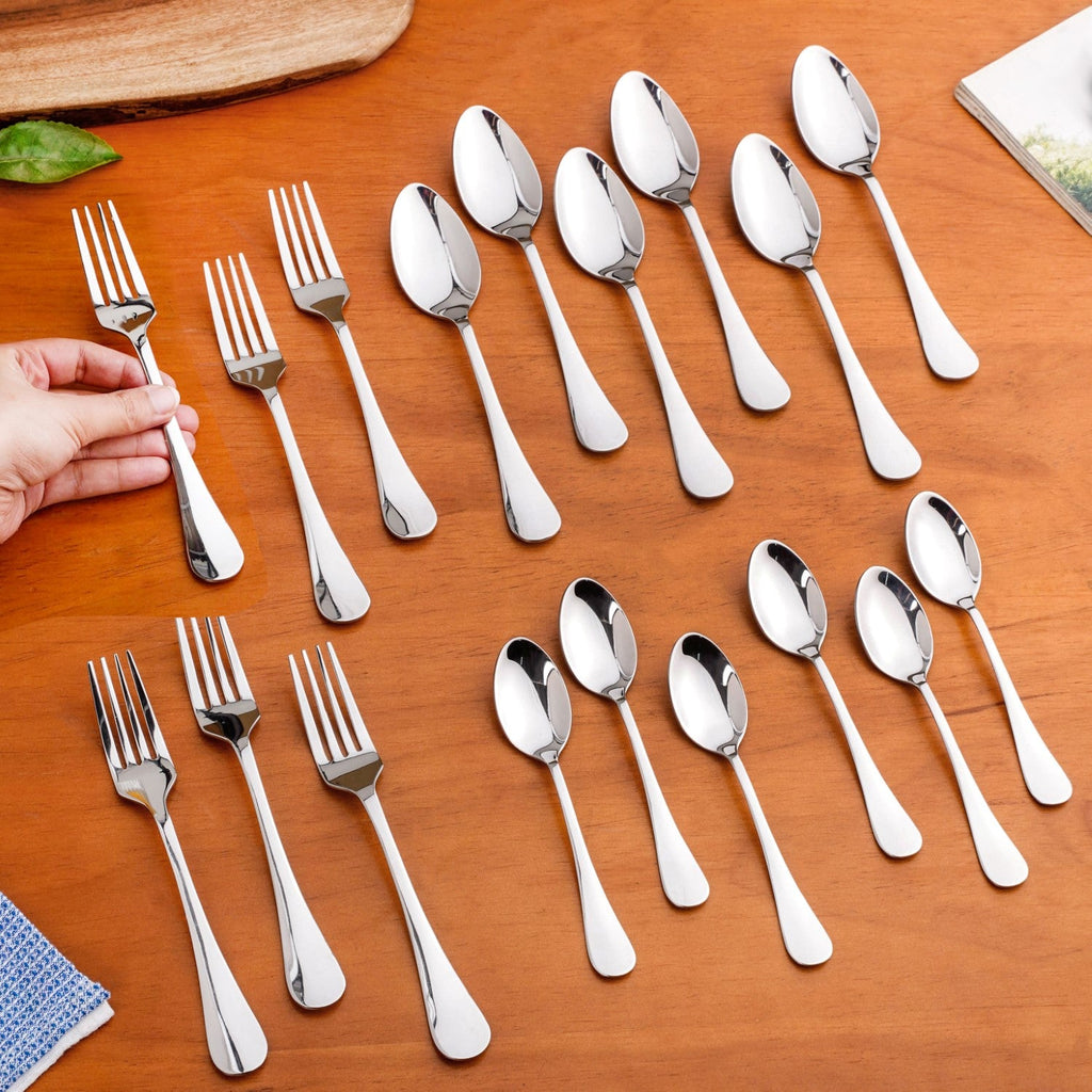Classic Stainless Steel Cutlery Set Of 18