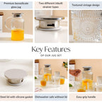 Classic Vintage Drinkware Set Of 7