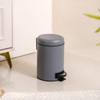 Clean Curve Dustbin With Removable Bucket Grey 3000ml