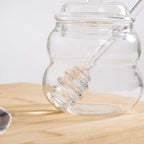 Glass Honey Jar with Dipper And Lid 300ml