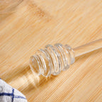 Glass Honey Jar with Dipper And Lid 300ml