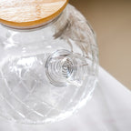 Clear Luxe Diamond Borosilicate Glass Jug 1000ml
