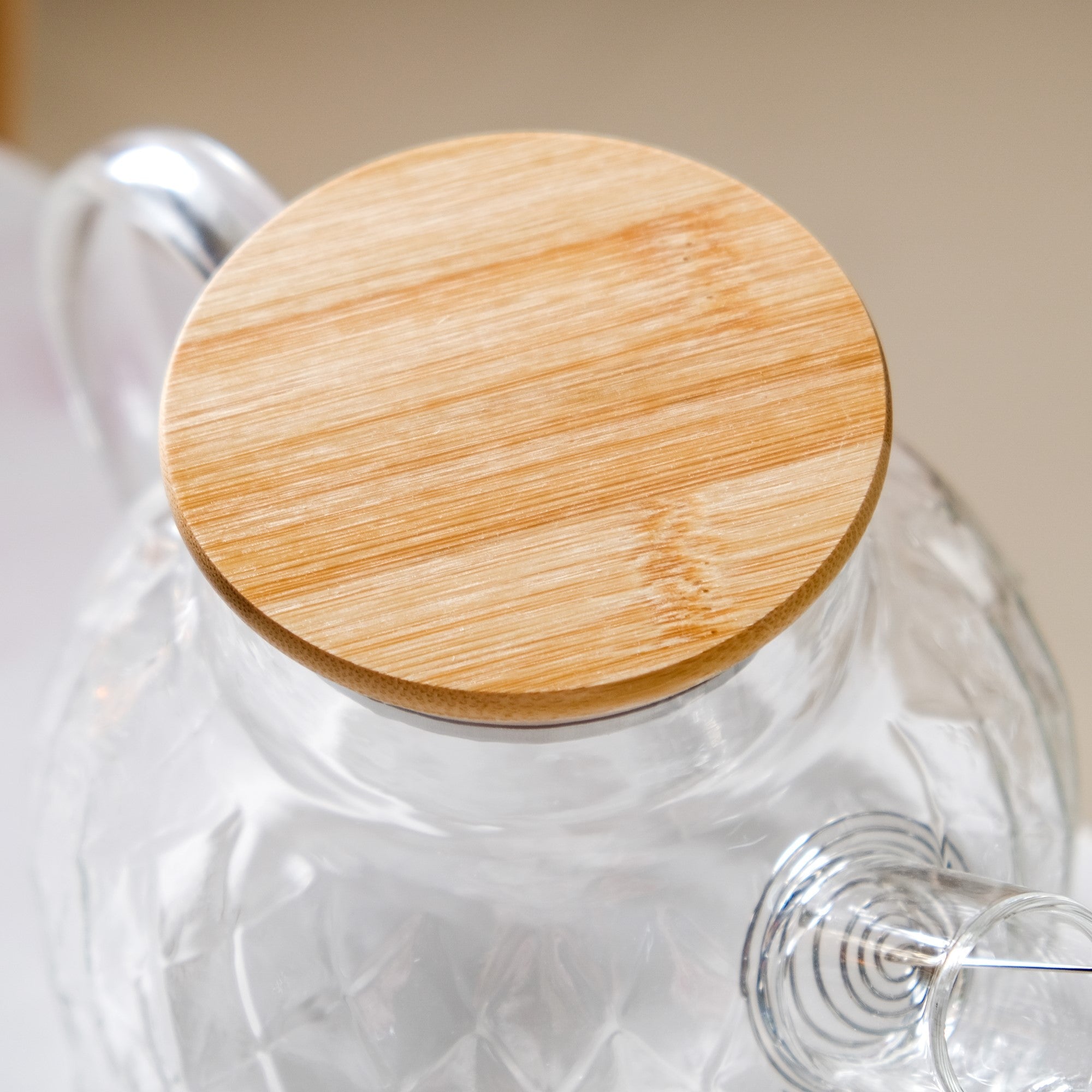 Clear Luxe Diamond Borosilicate Glass Jug 1000ml