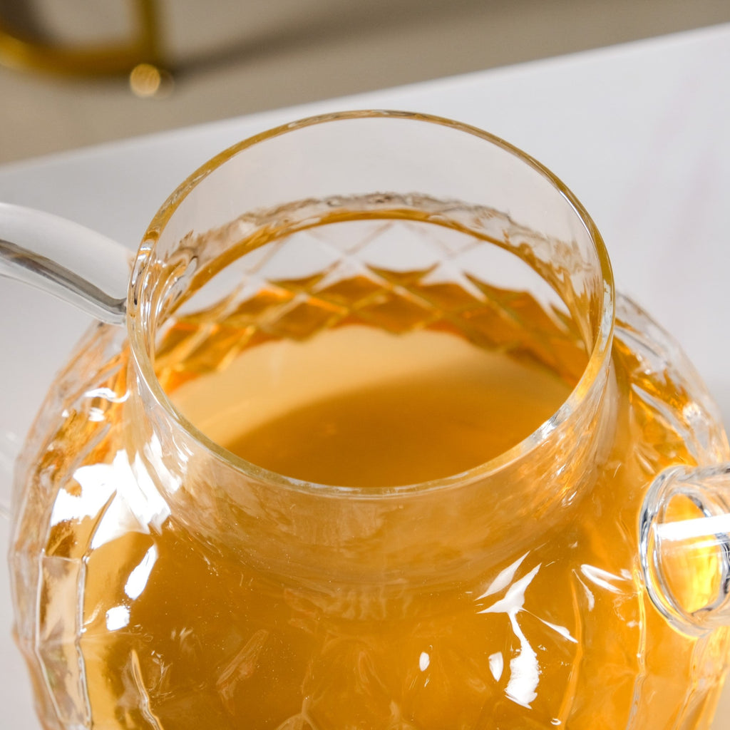 Clear Luxe Diamond Borosilicate Glass Jug 1000ml