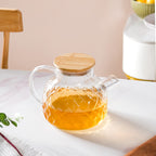 Clear Luxe Diamond Borosilicate Glass Jug 1000ml