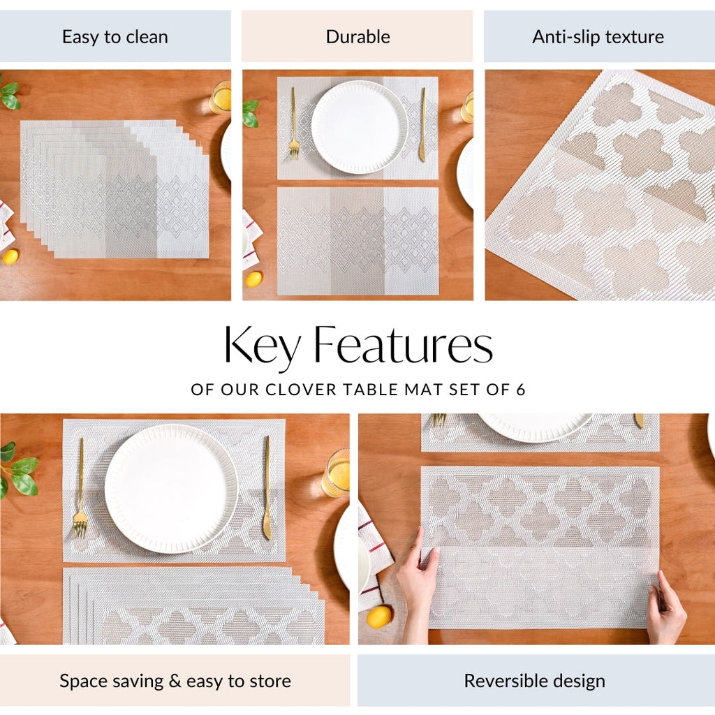 Clover Table Mat Set Of 6