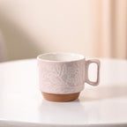 Ceramic Gaia Stackable Coffee Cup Set Of 4 250ml