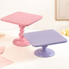Colour Pop Square Cake Stand Set Of 2 In Pink And Lilac
