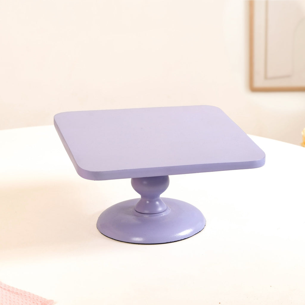 Colour Pop Square Cake Stand Set Of 2 In Pink And Lilac