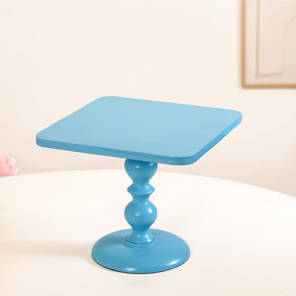 Colour Pop Square Riser Cake Stand Set Of 2 Peach Blue