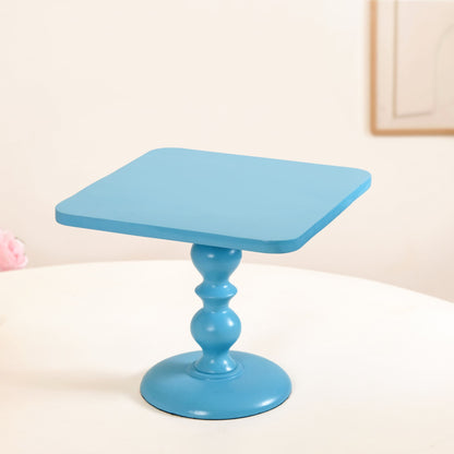 Colour Pop Square Riser Cake Stand Set Of 2 Peach Blue