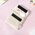 Compact Velvet Sanitary Napkin Pouch Set Of 4