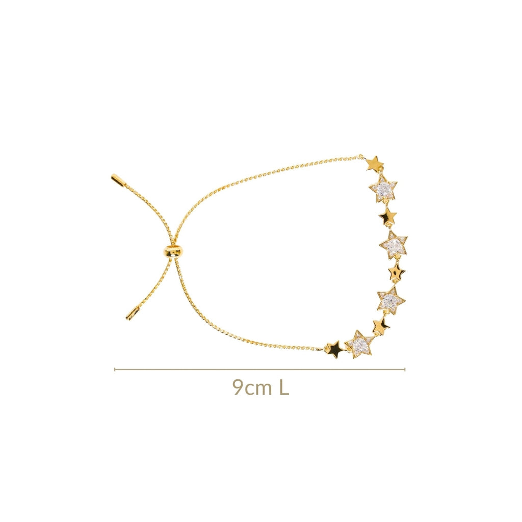 Constellation Of Stars Gold Chain Bracelet