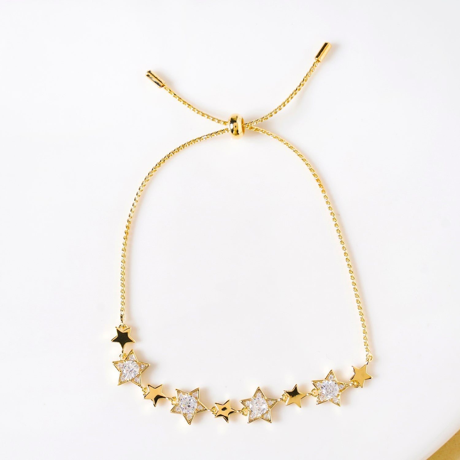 Constellation Of Stars Gold Chain Bracelet