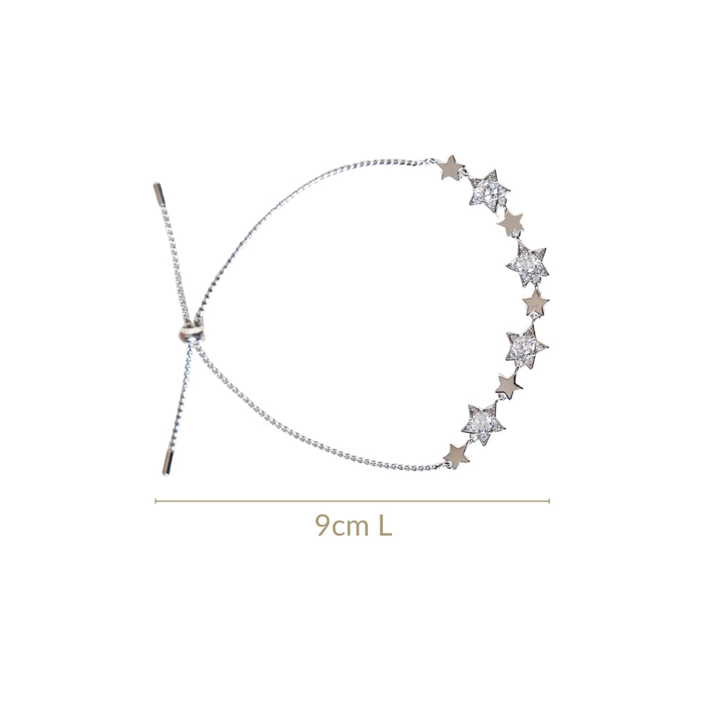 Constellation Of Stars Silver Chain Bracelet