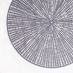 Contemporary Cutwork Grey Table Mats Set Of 6