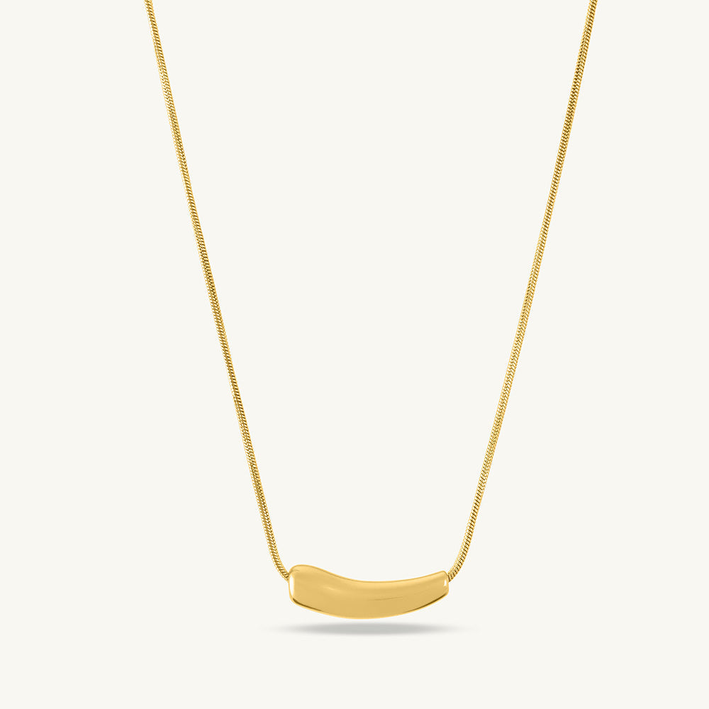 Egg Plant Pendant Necklace