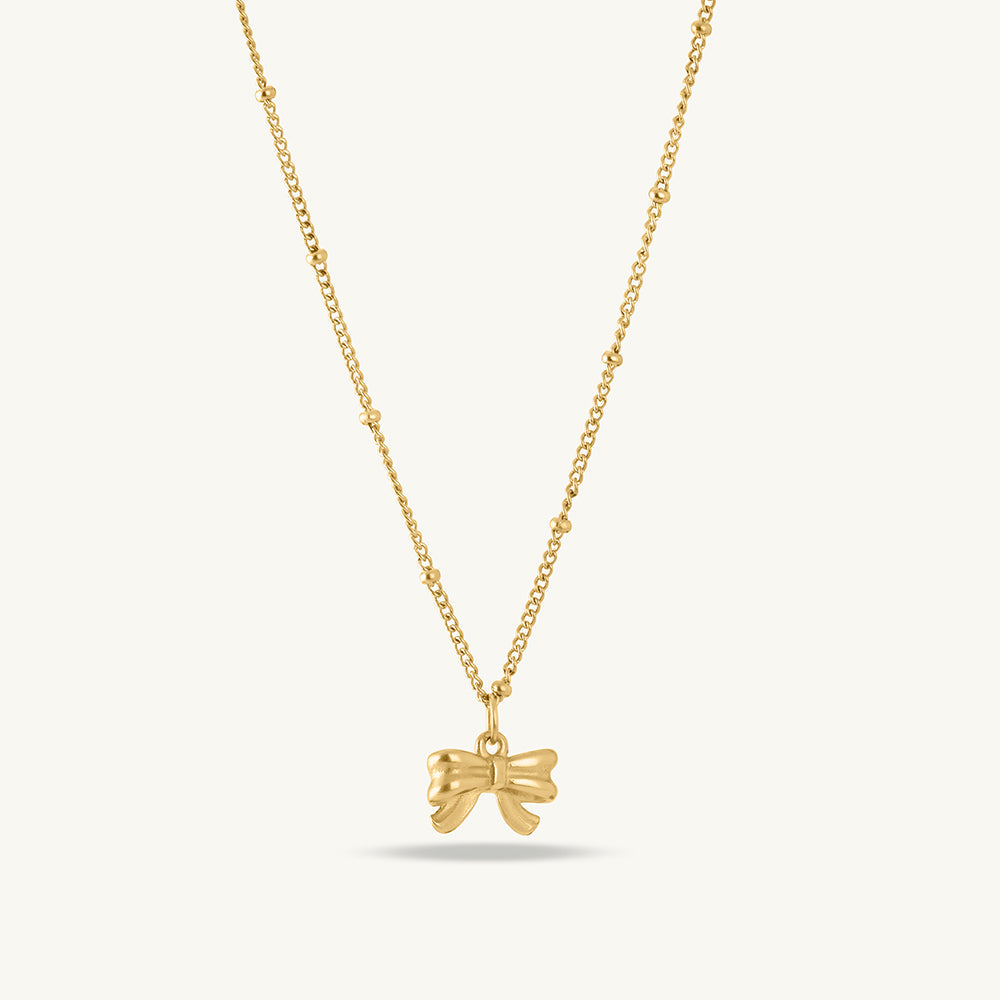 Solitary Spark Bracelet & Ribbon Pendant Necklace Jewellery Set