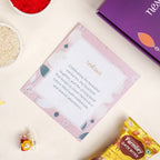 Coral Charm Rakhi Lumba Gift Set