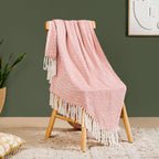 Coral Weave Pure Cotton Throw