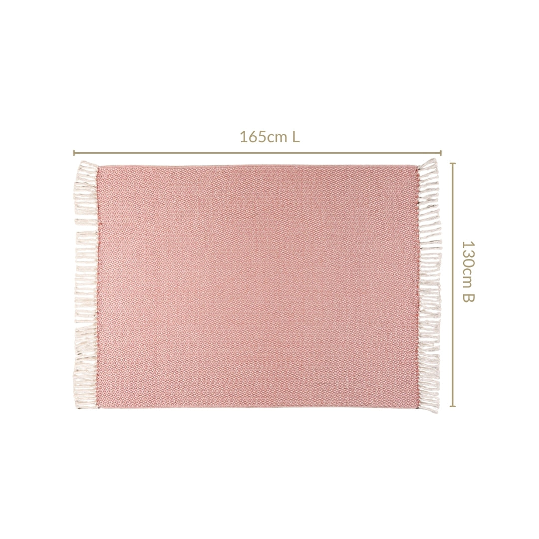 Coral Weave Pure Cotton Throw