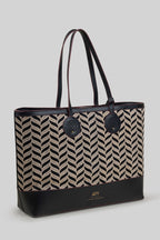 Cord Appliqué Che Tote Bag | Black