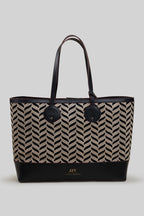 Cord Appliqué Che Tote Bag | Black