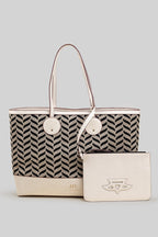 Cord Appliqué Che Tote Bag | Ivory