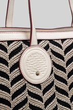 Cord Appliqué Che Tote Bag | Ivory