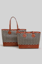 Cord Appliqué Che Tote Bag | Tan