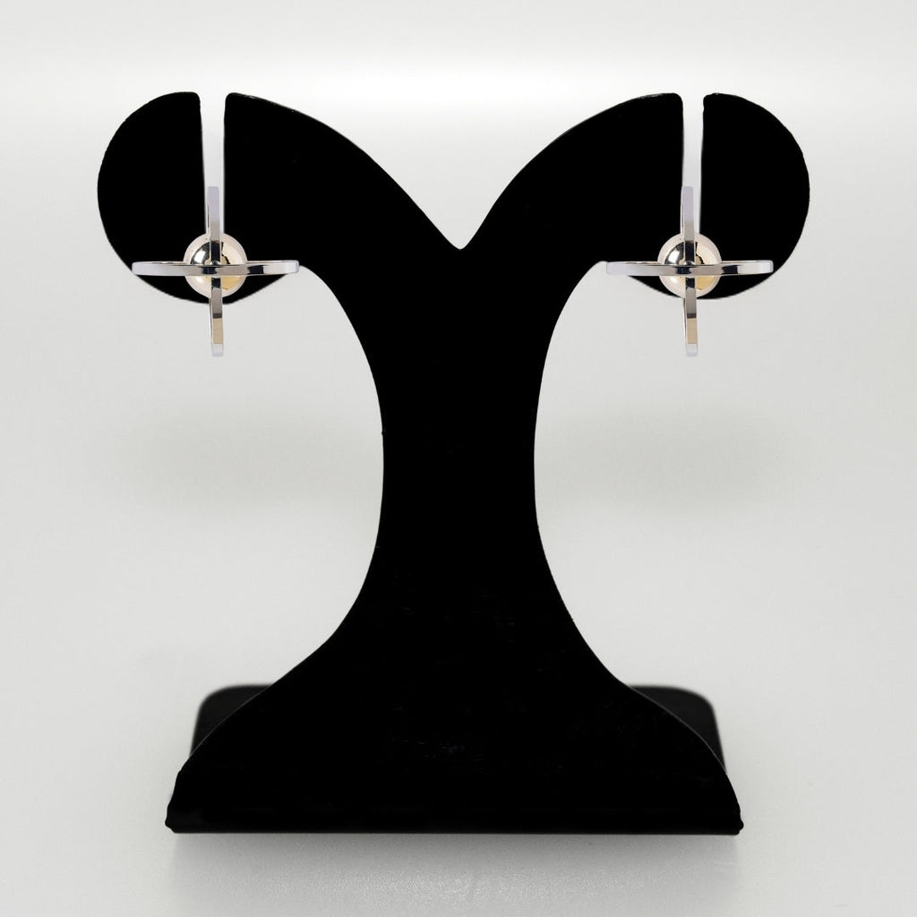 Cosmic Harmony Elliptical Drop Earrings