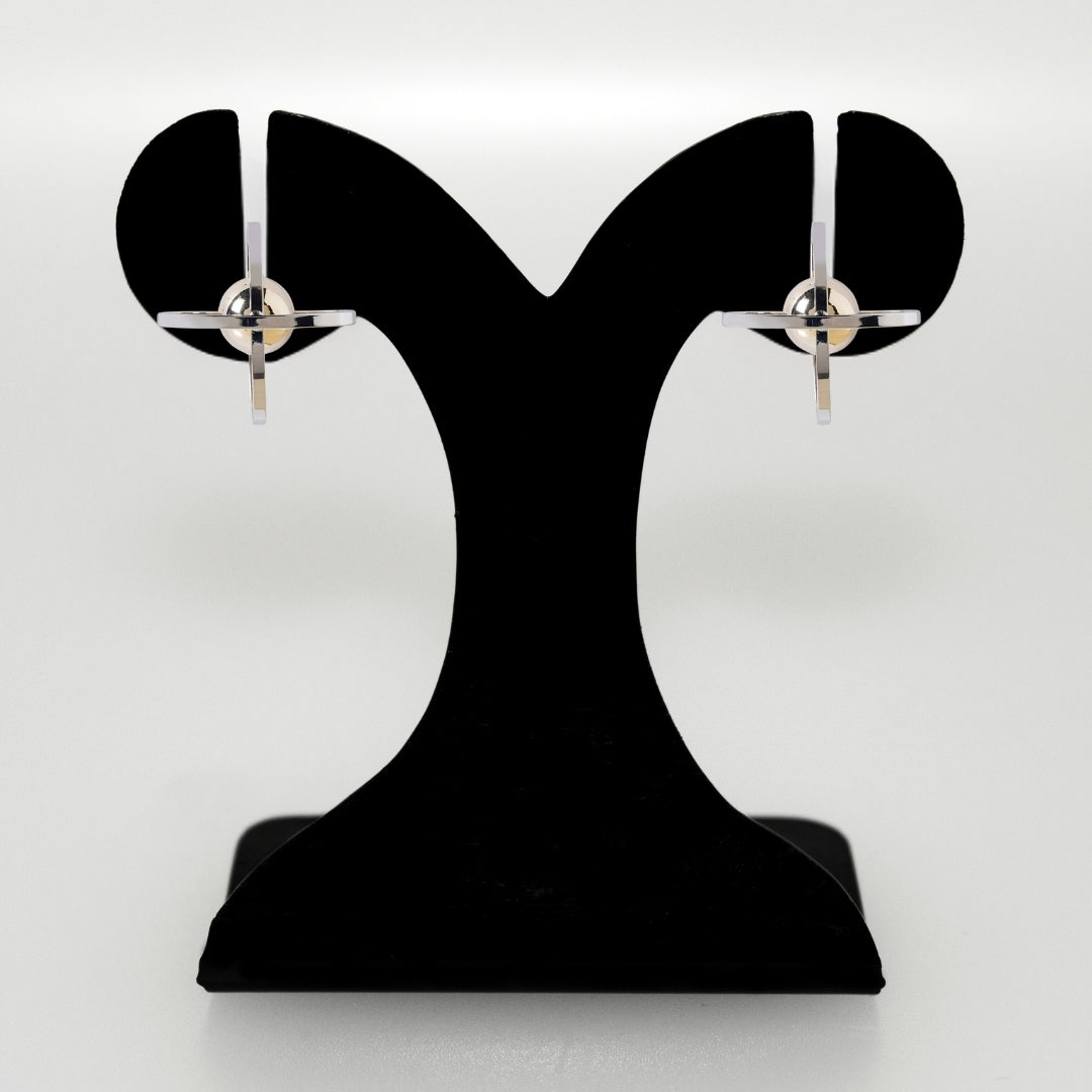 Cosmic Harmony Elliptical Drop Earrings