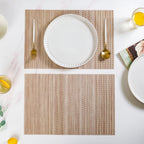 Brownish Beige Dinner Table Mat Set Of 6