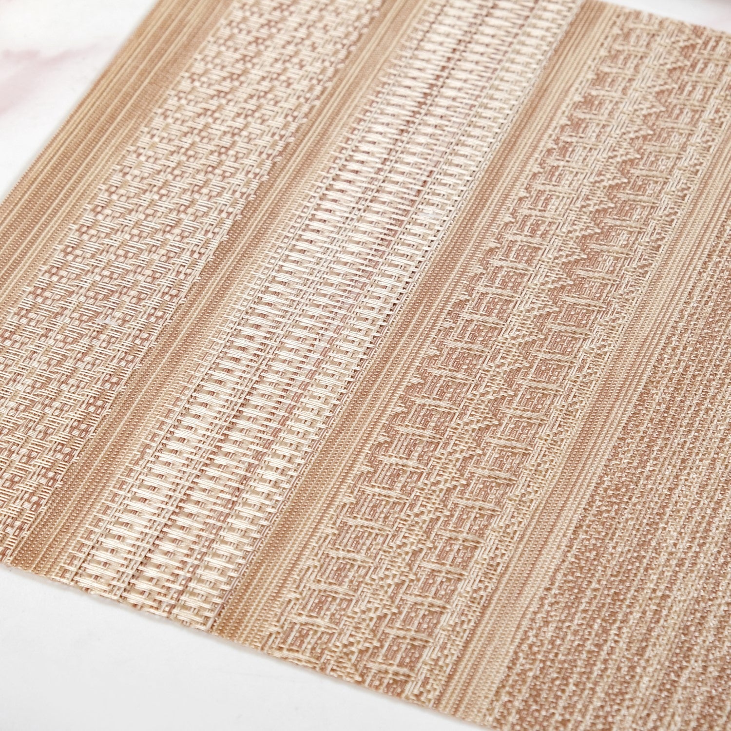 Brownish Beige Dinner Table Mat Set Of 6