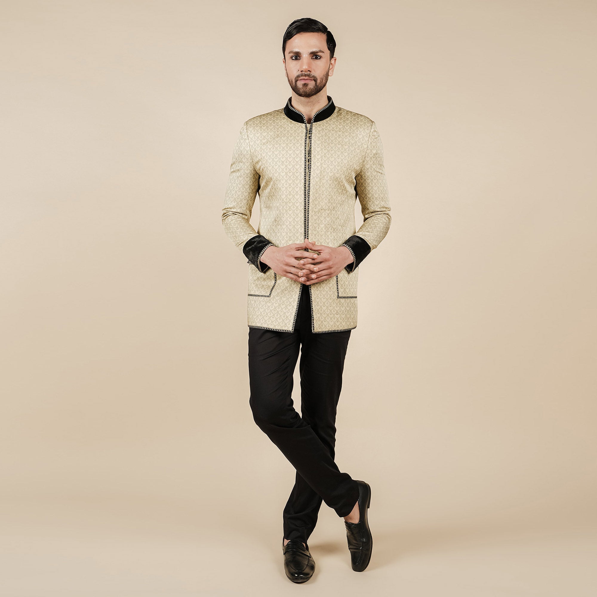 Crème Ivory Bandhgala | CHAR