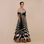 Crème Ivory Chevron Skirt Set | SATT