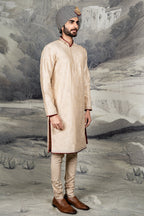 Crème Ivory Monochrome Kurta Set | BARODA