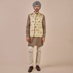 Crème Ivory Nehru Jacket | CHHĒ