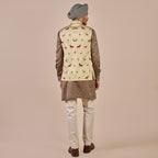 Crème Ivory Nehru Jacket | CHHĒ