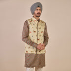 Crème Ivory Nehru Jacket | CHHĒ