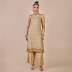 Crème Ivory - Olive Yellow Tunic Set | CHHĒ