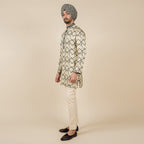 Crème Ivory Printed Kurta | CHAR